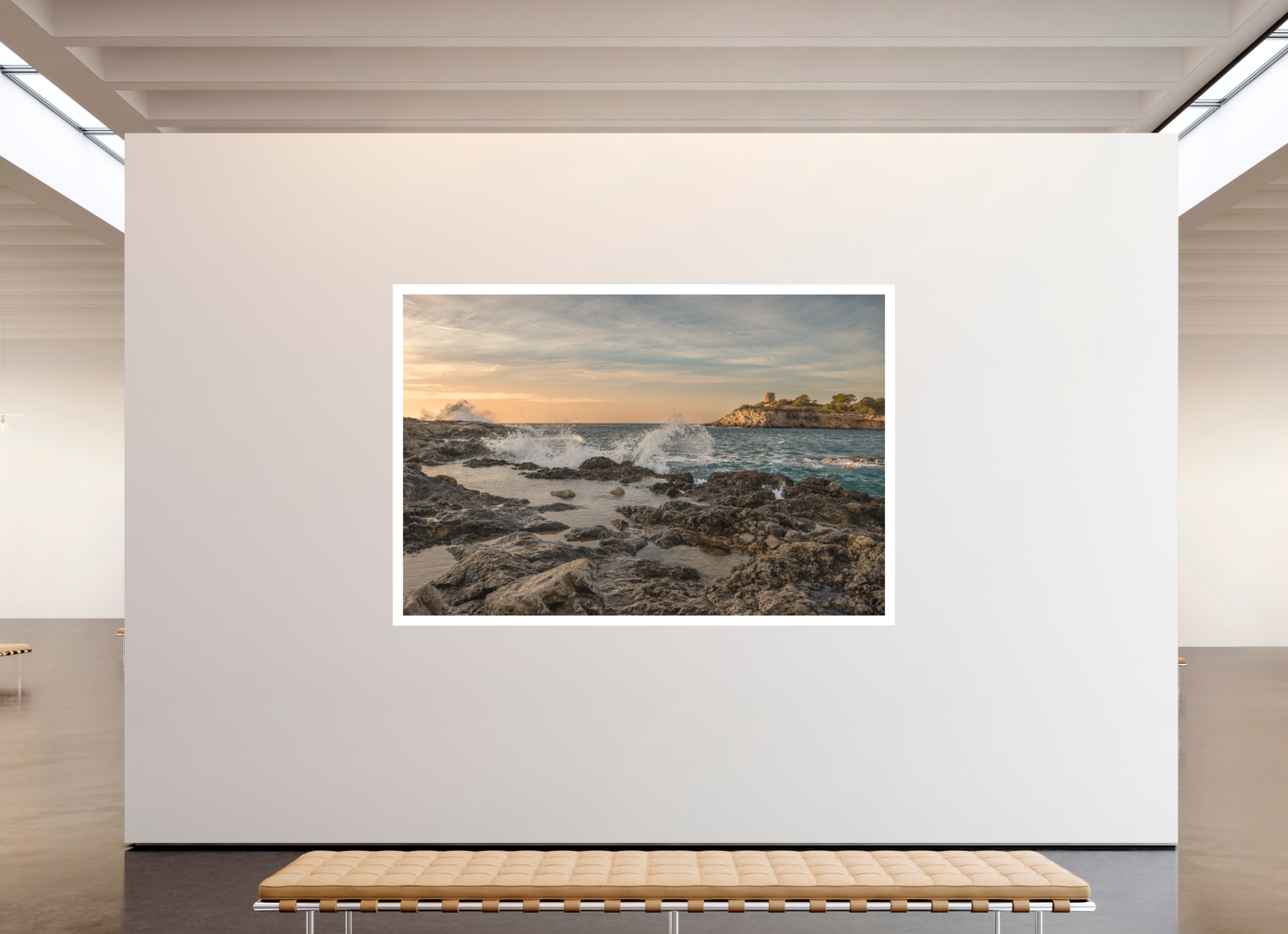 240 x 160 cm, 1. Fine Art Pigmentdruck hinter Acrylglas mit Weißrand Stormy South Coast 2