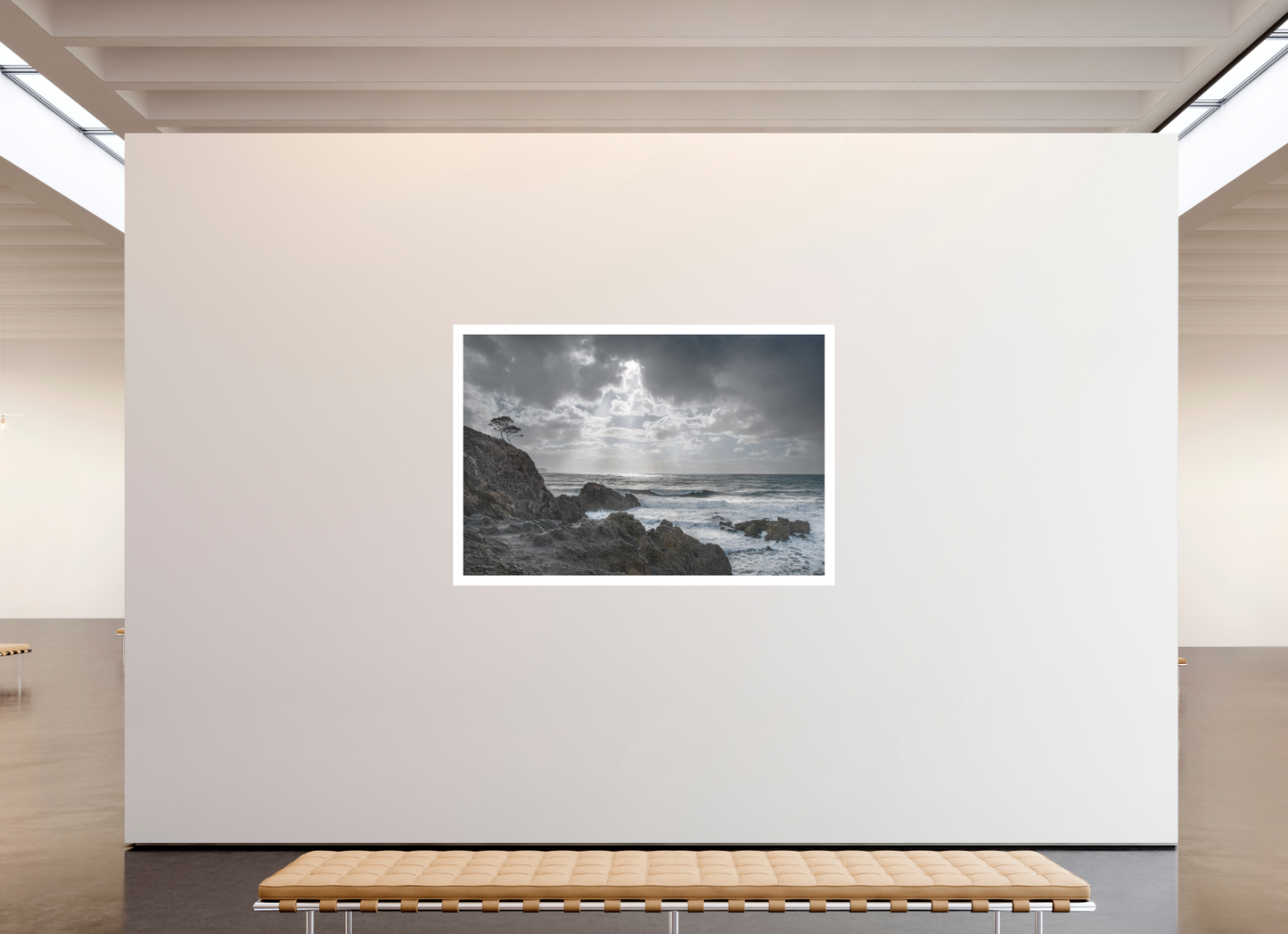 180 x 120 cm, 1. Fine Art Pigmentdruck hinter Acrylglas mit Weißrand Storm Coast 1