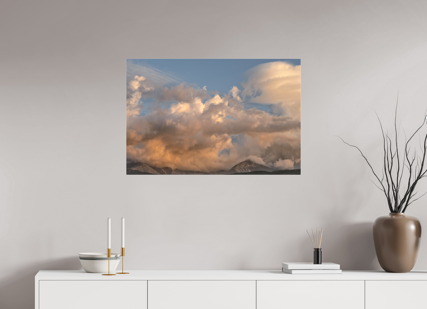 90 x 60 cm, Fine Art Pigmentdruck hinter Acrylglas (matt) Puig de Galatzó (Mallorca)