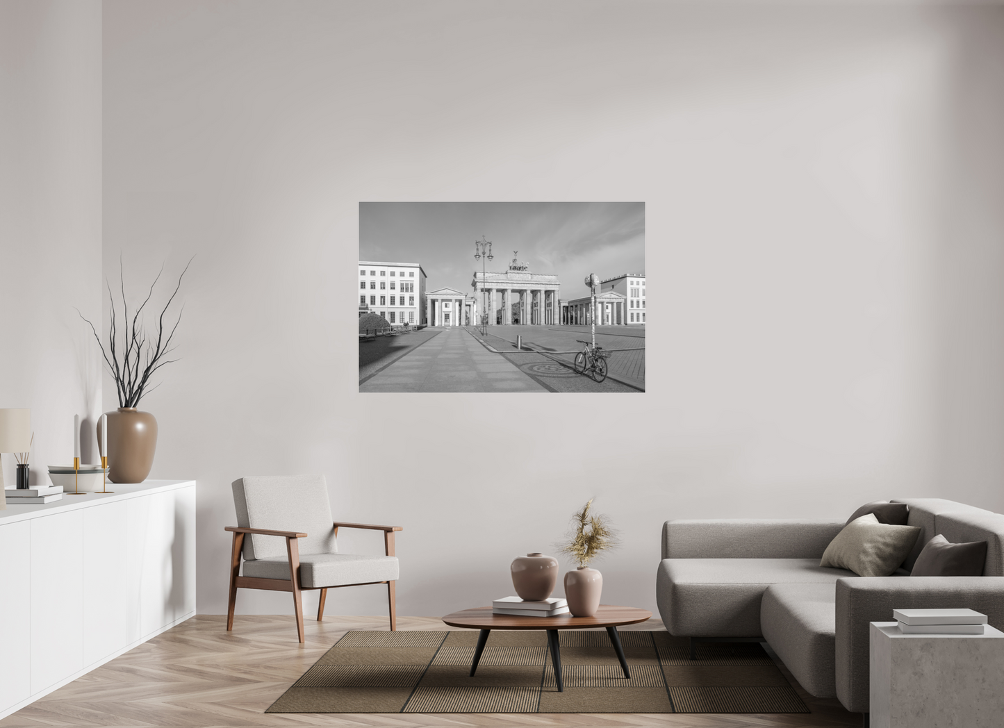 150 x 100 cm, Ilford SW-Abzug hinter Acrylglas SW Berlin Corona Pandemic 2 (2020)