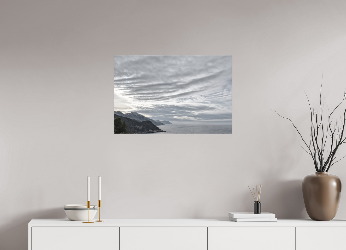 75 x 50 cm, 2. Fine Art Pigmentdruck hinter Acrylglas und Slimline-Einfassung North Coast 1