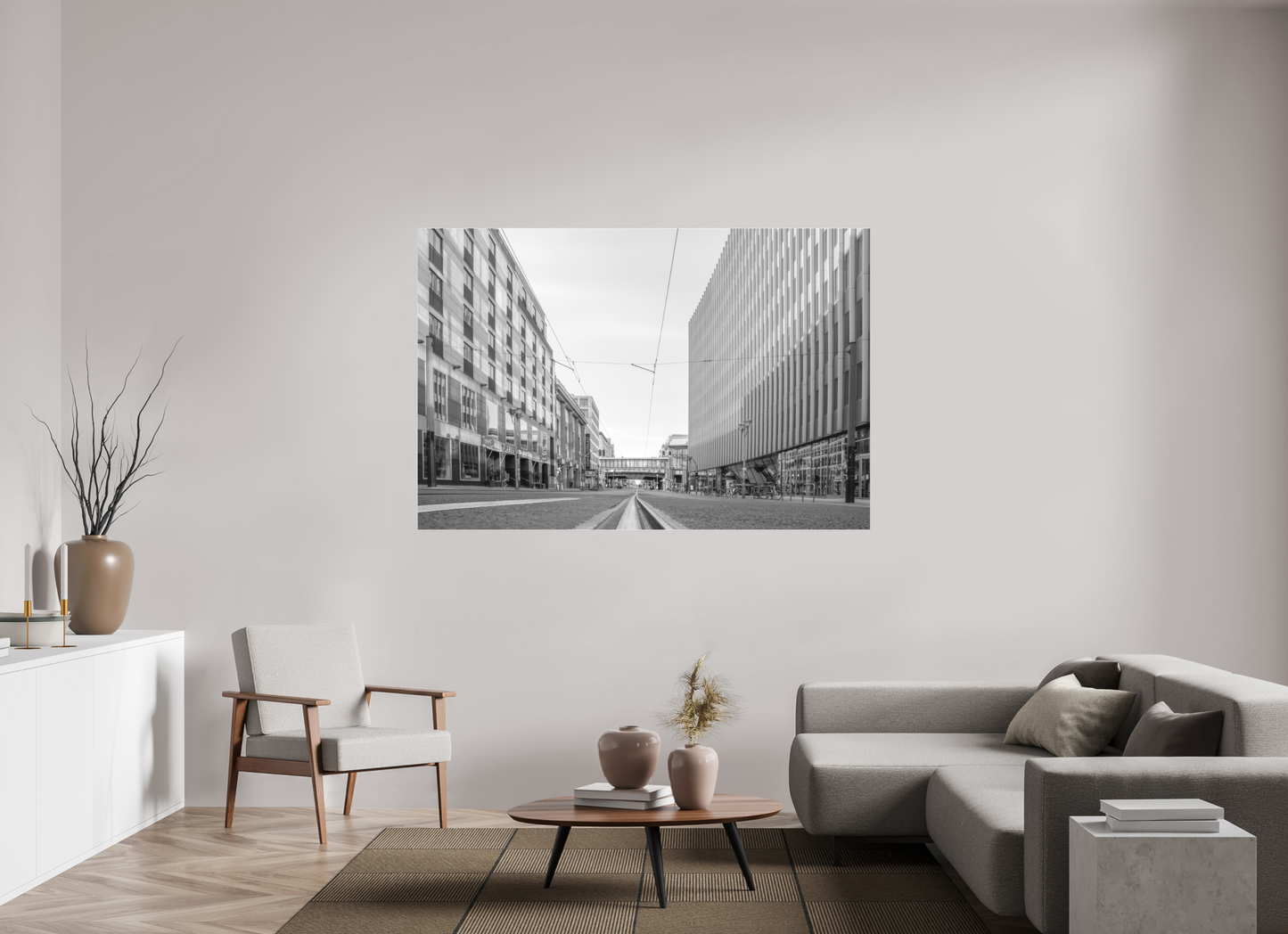 180 x 120 cm, Ilford SW-Abzug hinter Acrylglas SW Berlin Corona Pandemic 3 (2020)