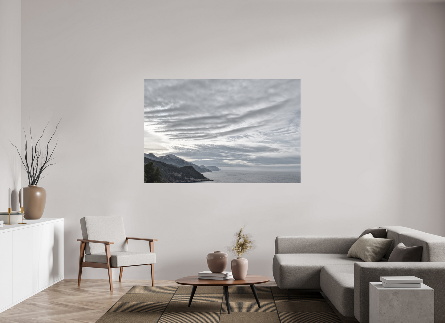 180 x 120 cm, Fine Art Pigmentdruck hinter Acrylglas (glänzend) North Coast 1 (Mallorca)