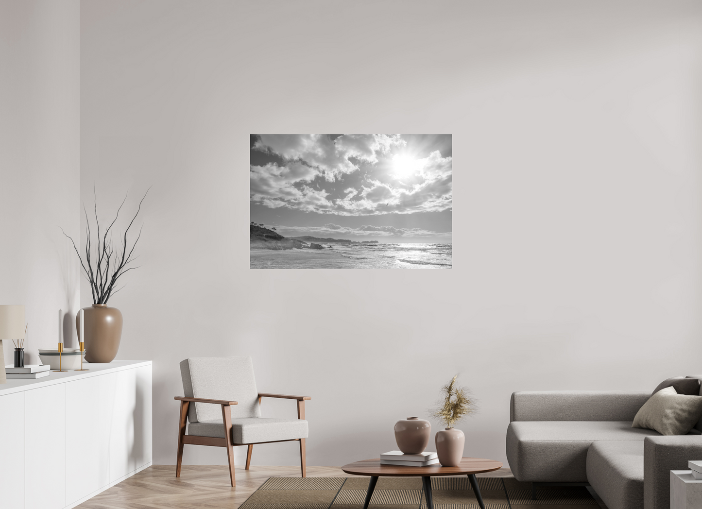 120 x 80 cm, Ilford SW-Abzug hinter Acrylglas SW Storm Coast 2 (Mallorca)