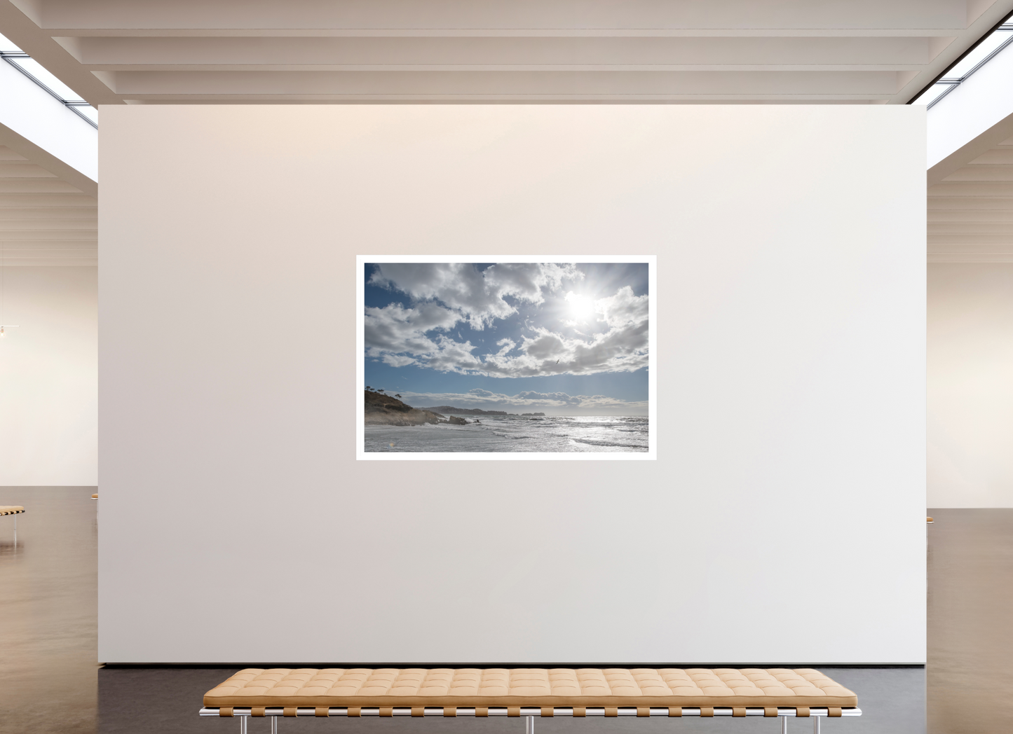 180 x 120 cm, 1. Fine Art Pigmentdruck hinter Acrylglas mit Weißrand Storm Coast 2