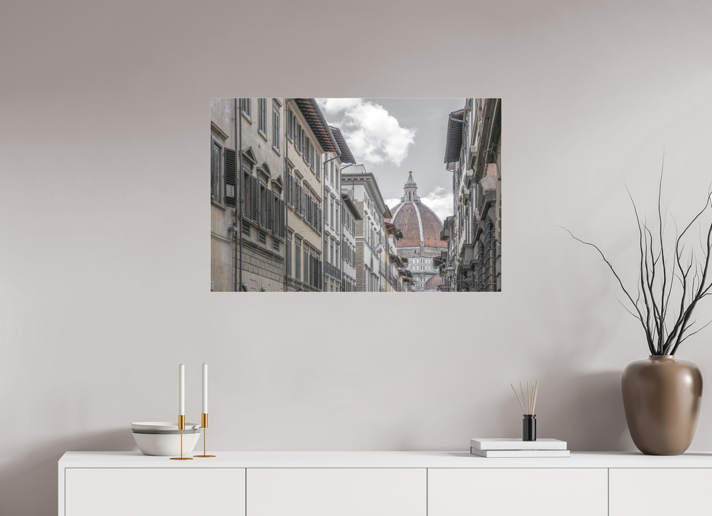 90 x 60 cm, Fine Art Pigmentdruck hinter Acrylglas (matt) Florence 2 (Italy)