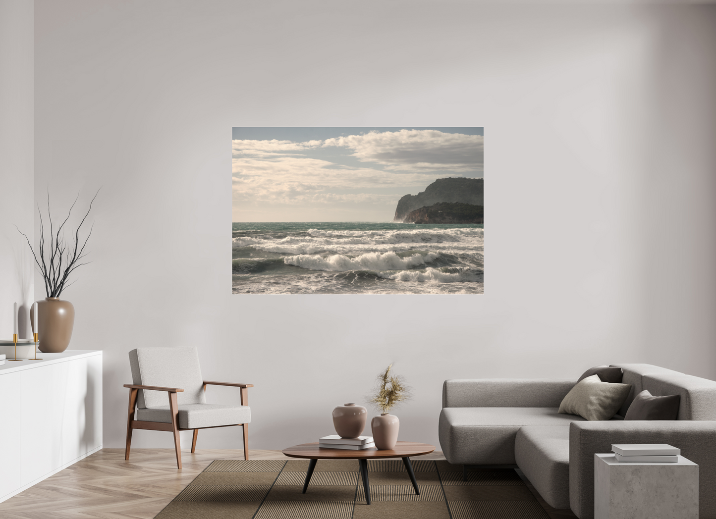 180 x 120 cm, Fine Art Pigmentdruck hinter Acrylglas (matt) West Coast 1 (Mallorca)