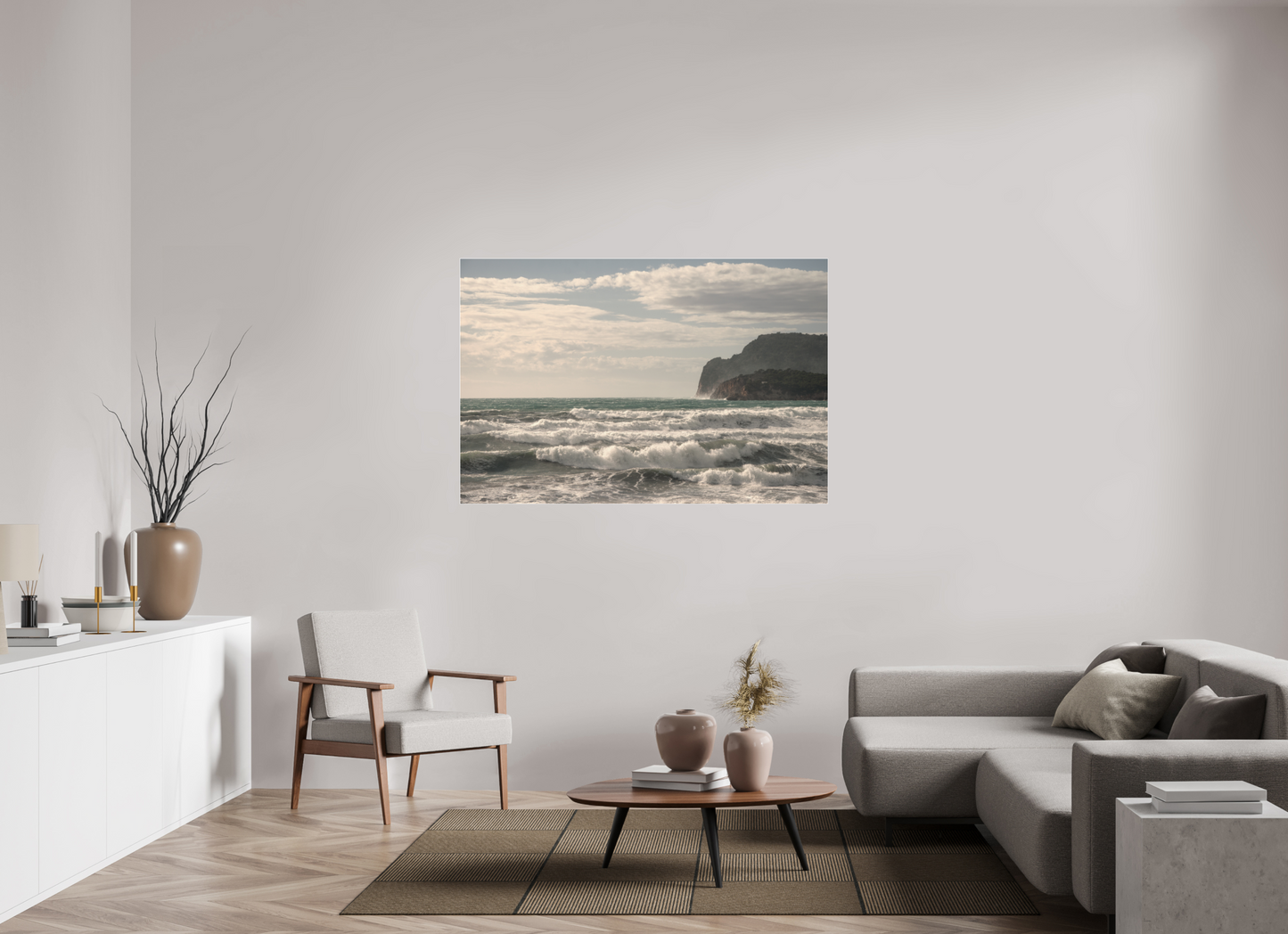 150 x 100 cm, 2. Fine Art Pigmentdruck hinter Acrylglas und Slimline-Einfassung West Coast 1