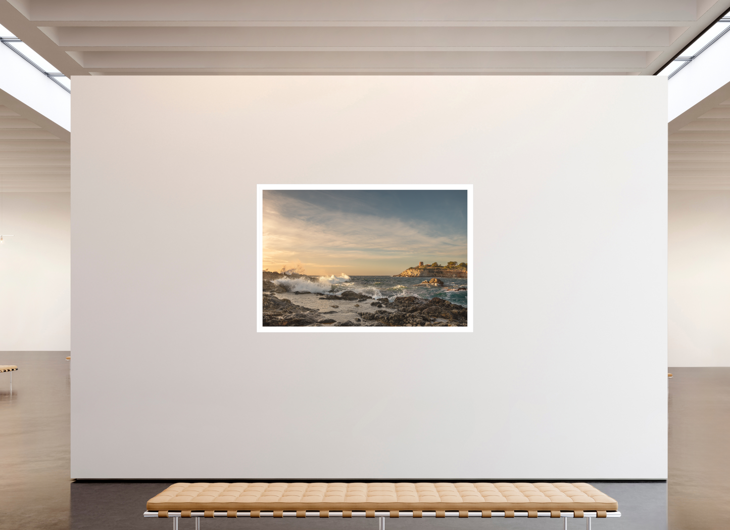 180 x 120 cm, 1. Fine Art Pigmentdruck hinter Acrylglas mit Weißrand Stormy South Coast 1