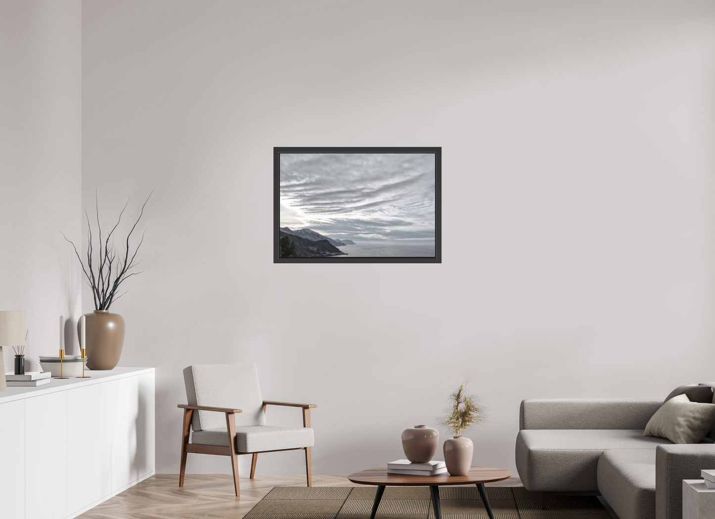 90 x 60 cm, 3. Foto-Abzug hinter Acrylglas matt mit Rahmen North Coast 1