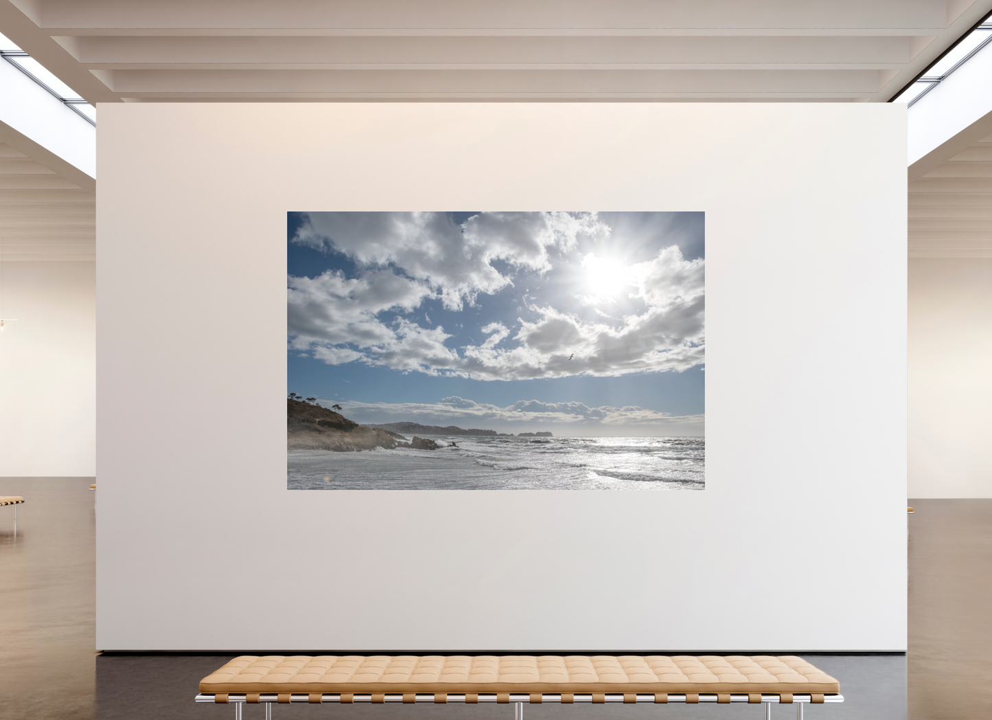 270 x 180 cm, Fine Art Pigmentdruck hinter Acrylglas (matt) Storm Coast 2 (Mallorca)