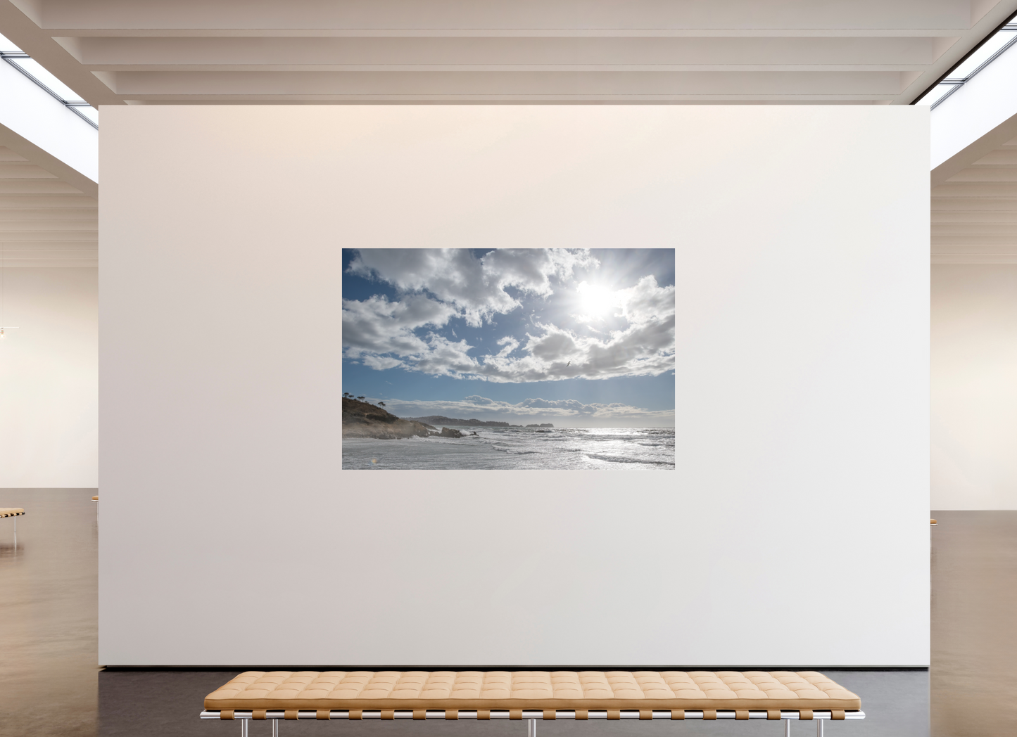 210 x 140 cm, Fine Art Pigmentdruck hinter Acrylglas (matt) Storm Coast 2 (Mallorca)