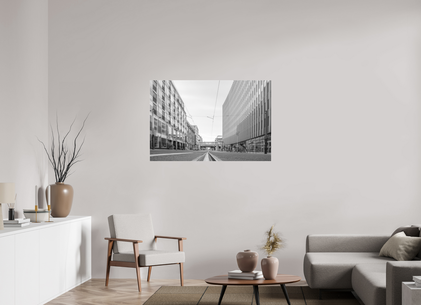 120 x 80 cm, Ilford SW-Abzug hinter Acrylglas SW Berlin Corona Pandemic 3 (2020)