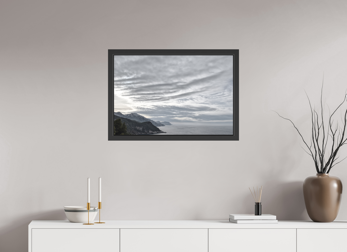 75 x 50 cm, 3. Foto-Abzug hinter Acrylglas matt mit Rahmen North Coast 1