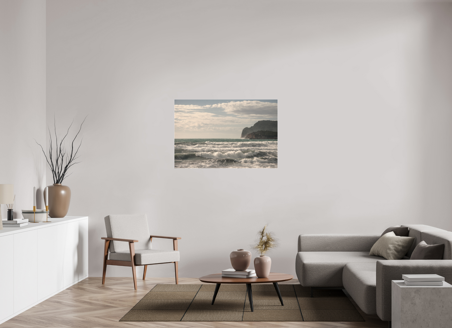 120 x 80 cm, 2. Fine Art Pigmentdruck hinter Acrylglas und Slimline-Einfassung West Coast 1