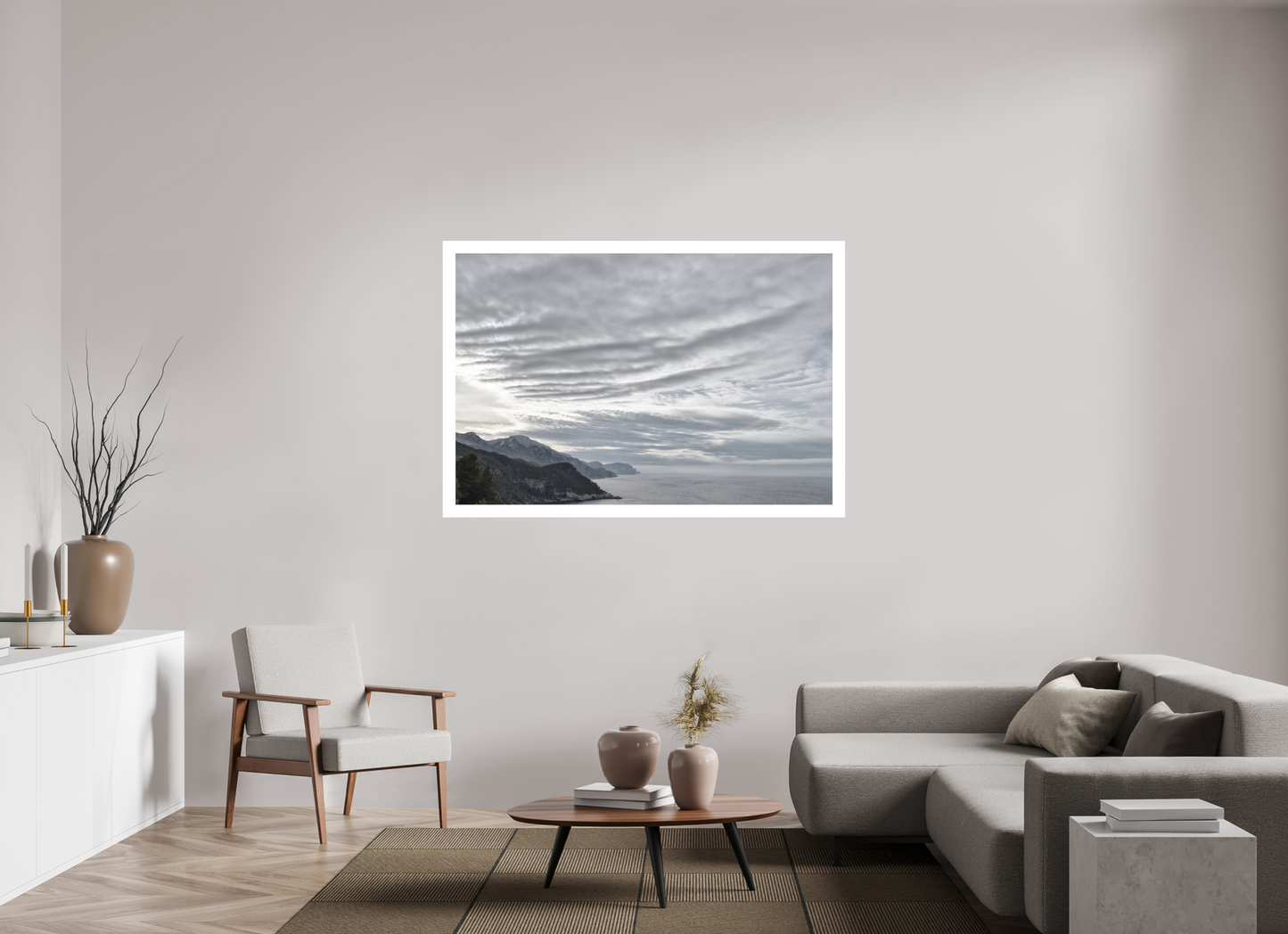 150 x 100 cm, 1. Fine Art Pigmentdruck hinter Acrylglas mit Weißrand North Coast 1