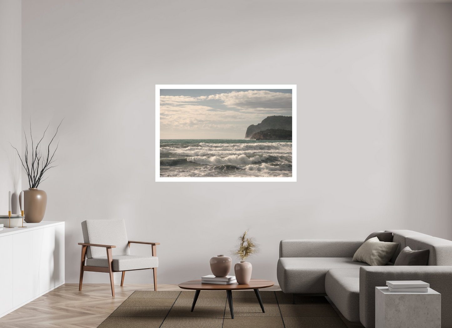 150 x 100 cm, 1. Fine Art Pigmentdruck hinter Acrylglas mit Weißrand West Coast 1