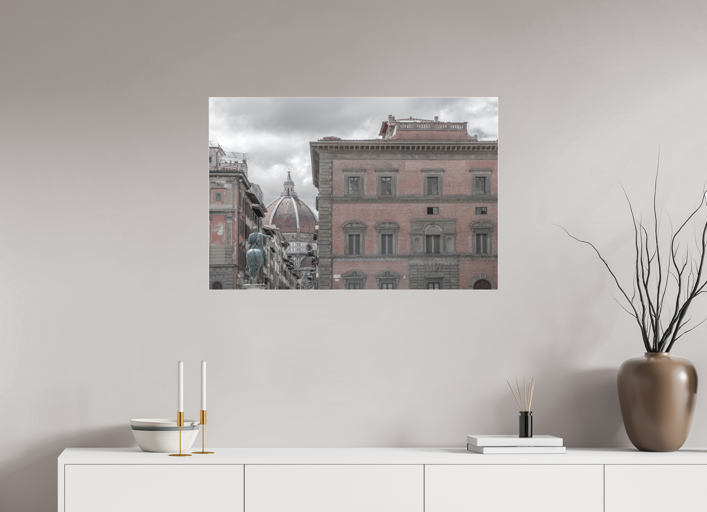 90 x 60 cm, Fine Art Pigmentdruck hinter Acrylglas (glänzend) Florence 1 (Italy)